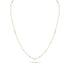 Dominique Cohen 2mm gemstone beads delicate chain necklace, in aquamarine and 18k yellowß gold <span class='visuallyhidden'>Call, text 323-404-2959 for shopping help.</span>
